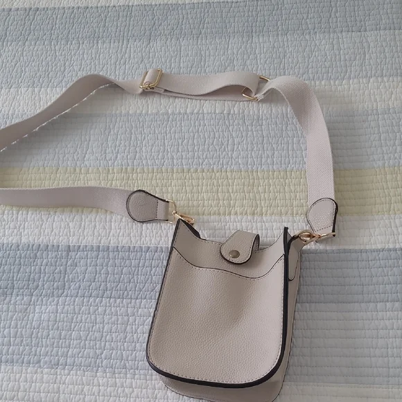 Light Beige Crossbody Bag - Picture 1 of 7